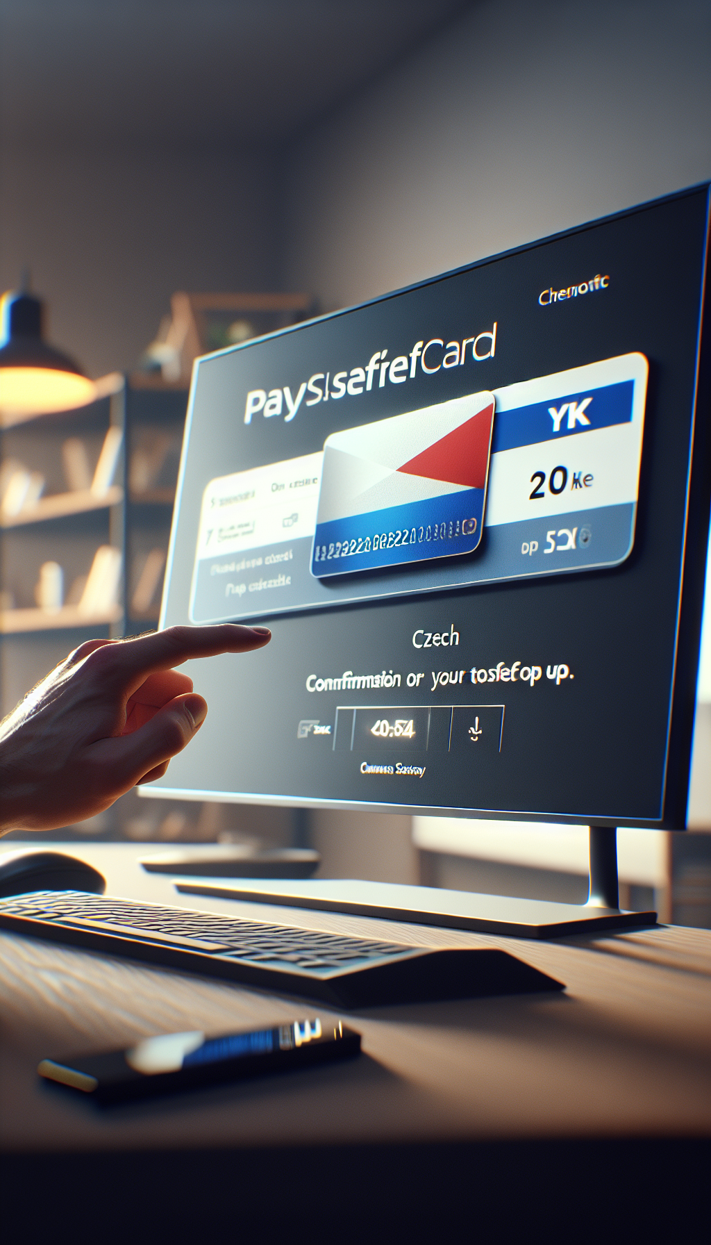 Uživatel zadává PIN paysafecard na NeteraPay