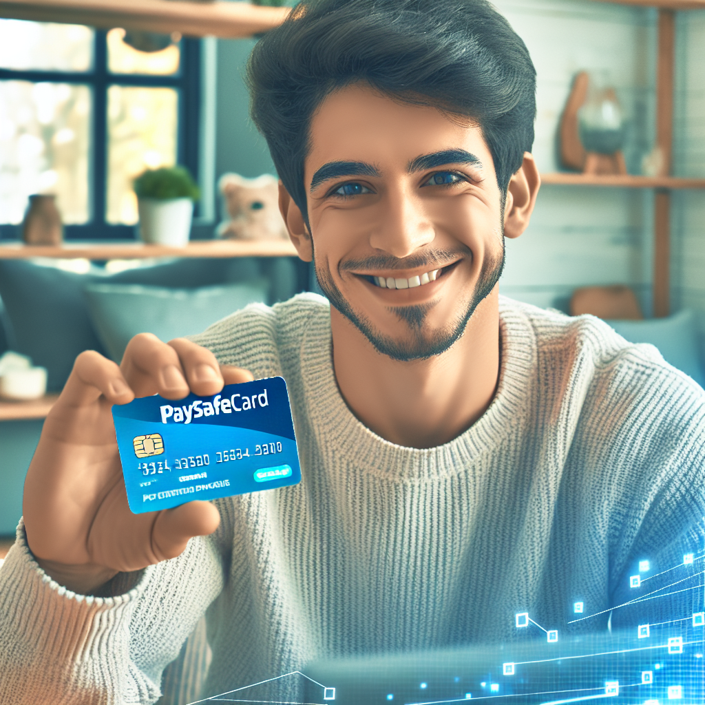 Spokojený zákazník platí online s paysafecard.