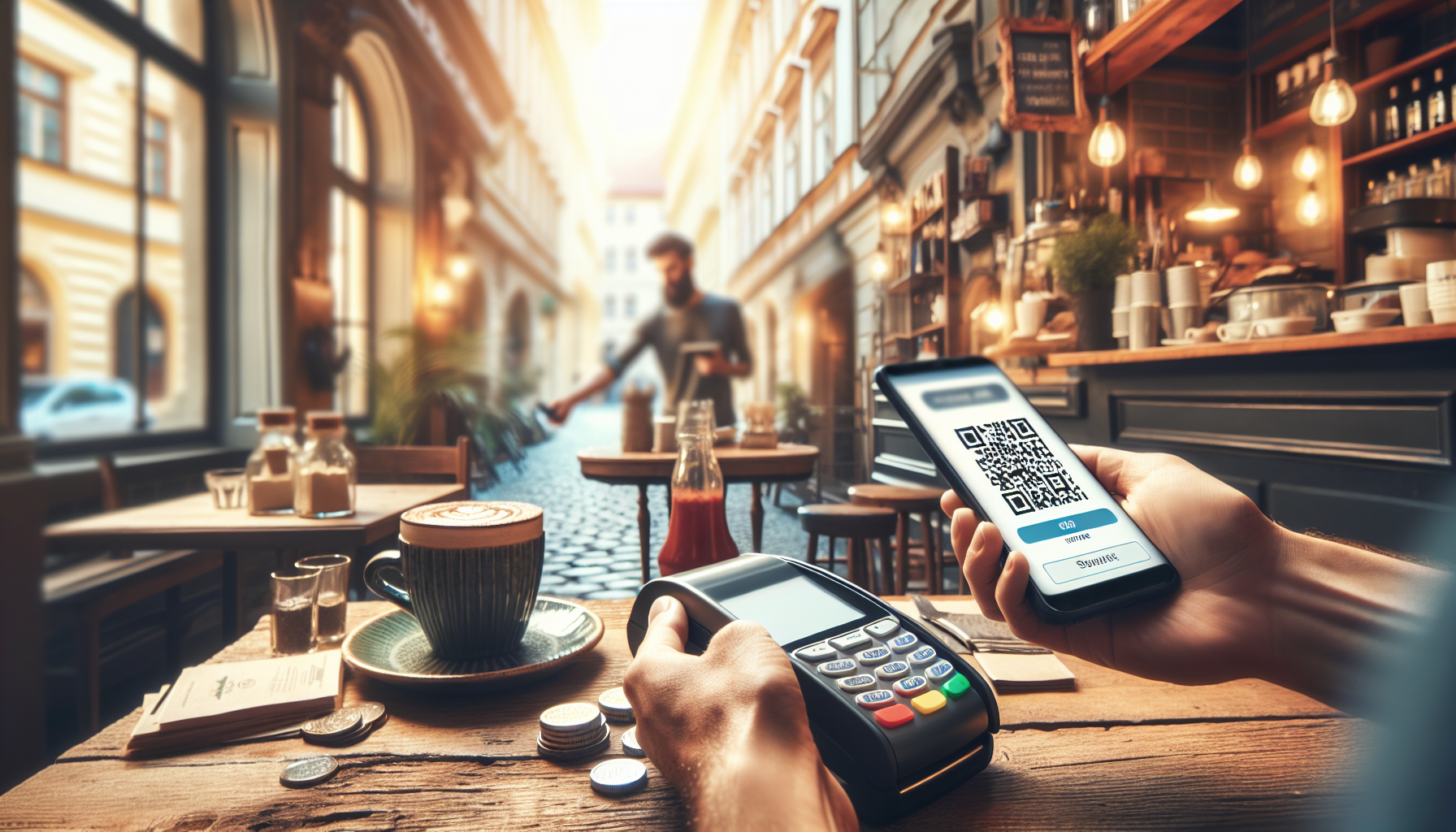 Platba pomocí QR kódu v kavárně – moderní způsob bezhotovostní úhrady
